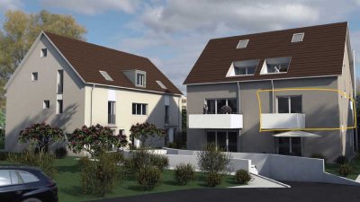Moderne 2-Zimmer-Wohnung mit Balkon & Tiefgarage – Neubau von 2022 in Waiblingen-Bittenfeld