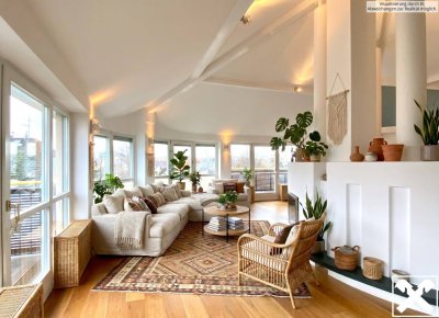 Panoramablick helle Dachgeschosswohnung