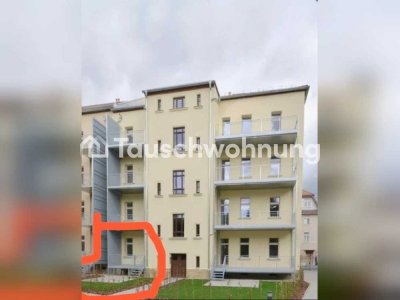 Tauschwohnung: Schöne 3 Raum Wohnung mit Garten und Balkon