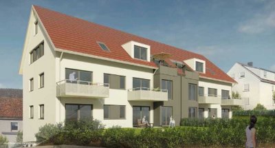 Erstbezug: Modernes Apartment mit Terasse/ Gartenteil und TG- Stellplatz (ab voraussichtlich 1.8.24)