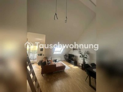 Tauschwohnung: DG Wohnung mit Balkon und Küche