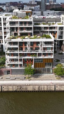 Penthouse mit Panorama, Dachterrasse & Kaminlounge – Exklusives Wohnen im Baakenhafen