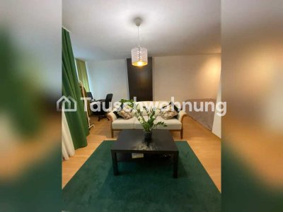 Tauschwohnung: 1 Zi.Wo: teilmöbliert +EBK + Garten + Balkon + Parkplatz