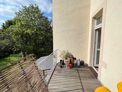 * Sanierter Altbau, Wohnung mit großem Balkon zur Gartenseite - ID 5761 *