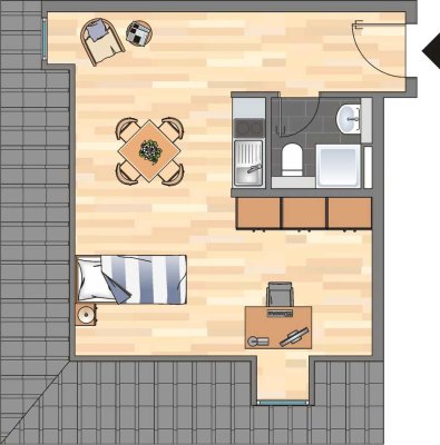 1-Zimmer-Wohnung in Landau in der Pfalz