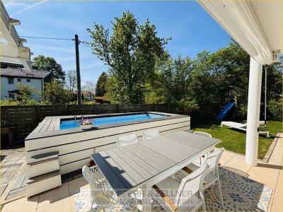 Urlaubsfeeling daheim in Pliening/Gelting - Stilvolles EFH mit Pool und hochwertiger Ausstattung