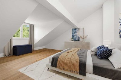 Herrliche 3-Zimmer-Dachgeschoss-Maisonette-Wohnung mit sonnigem Süd-Balkon