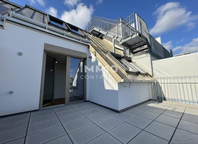 Unglaublich helle 2-Zimmer-Wohnung mit Südost-Terrasse – top angebundener Erstbezug im BEIM DONAUUFER
