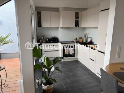Tauschwohnung: Neubau Dachgeschosswohnung mit Terrasse und Aufzug