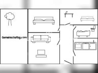 Tauschwohnung: 3 Zimmer Wohnung in ruhiger, grüner Gegend