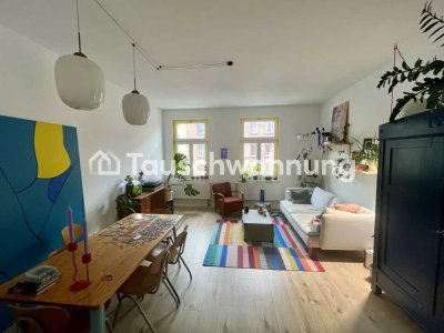 Tauschwohnung: 3 Zimmer Altbauwohnung, Balkon, Designerküche und hohe Decken