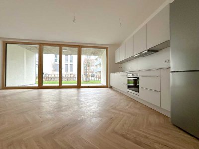 4-Zimmer Neubauwohnung mit Terrasse und Garten