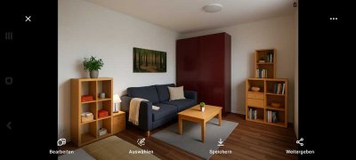 Möblierte 1-Zi Wohnung mit Balkon und EBK in Berlin Spandau
