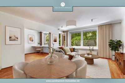 Energieeffiziente 3,5 Zi. EG-Wohnung am Alsterlauf mit TG-Stellplatz u. Hobbykeller!