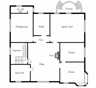 Repräsentative, großzügige 4-Zimmer Villenetage in Berlin Grunewald