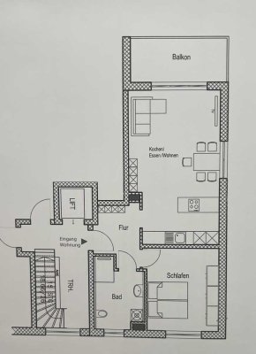 Zentral gelegene Wohnung gut geschnitten Erstbezug