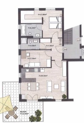 Moderne 3-Zimmer-Neubauwohnung mit großem Südbalkon, Garage & hochwertiger Ausstattung