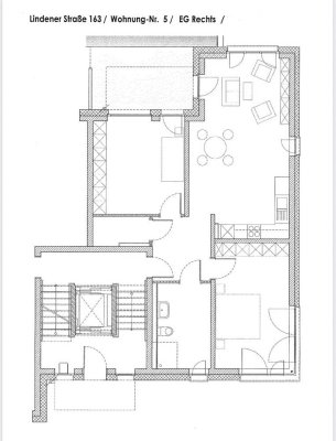 Attraktive 3-Zimmer Wohnung mit Balkon in Bochum-Linden