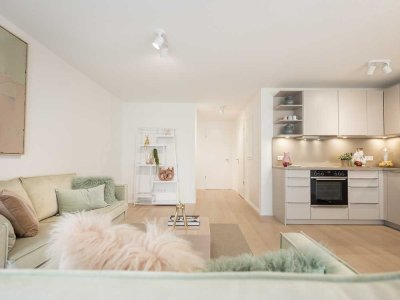 2-Zimmer-Penthouse mit großzügiger Dachterrasse – urban, lichtdurchflutet, barrierefrei.