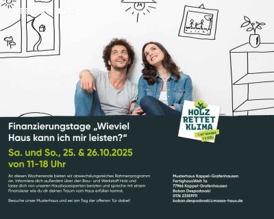 � Finanzierungstage – „Wieviel Haus kann ich mir leisten?“ �