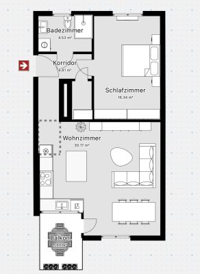 Moderne 2.5-Zimmer Wohnung mit Balkon und Carport in Kramsach
