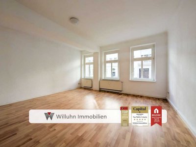 Zentrumsnahe aber ruhige Lage: Große 1RW im Nordosten Leipzigs | Balkon mit Gartenblick