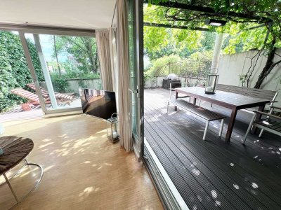 Exklusive möblierte 100 m² Luxuswohnung mit großer Terrasse in Premiumlage