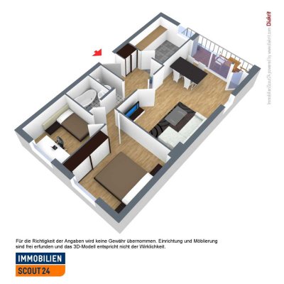 Gepflegte 3-Zimmer-Wohnung mit Balkon und EBK in Hannover-Wülfel