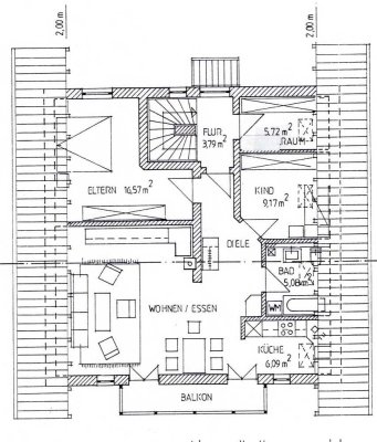 4 Zimmer Dachgeschoss - Wohnung ab 1.10.25 in Peterskirchen, Gemeinde Dietersburg zu vermieten