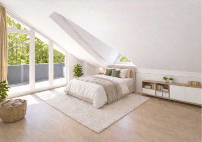 2 Zimmer-DG-Wohnung mit Balkon und traumhaftem Ausblick