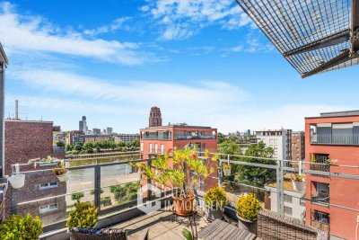 Luxus-Penthouse direkt am Main – 4 Zimmer mit Terrassen in Frankfurt-Ostend