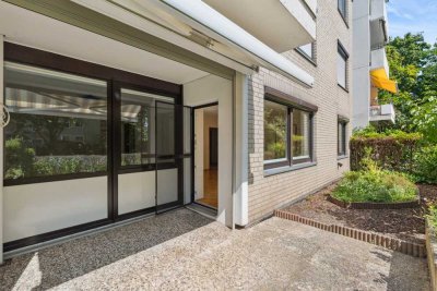 Sichere Terrassenwohnung mit kleinem Gartenidyll
