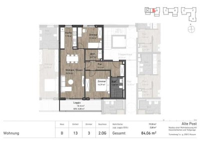 Willkommen im Wohnquartier "Alte Post"  - Neubau von 107 Wohneinheiten