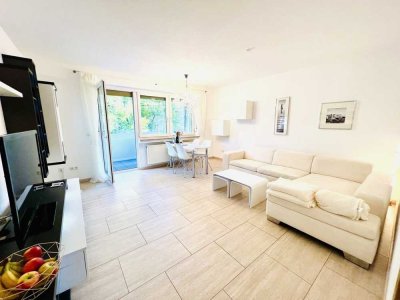 Auch für Münchenpendler! Exklusiv möblierte 3 ZKB mit Wanne u. verglaster Loggia in Augsburg!