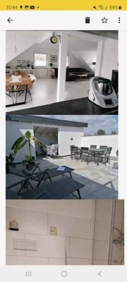 Attraktive 3,5-Zimmer-Penthouse-Wohnung mit gehobener Innenausstattung mit Einbauküche in Westhofen
