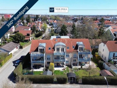 Gepflegte, sonnige DG-Wohnung mit Balkon und Einbauküche - IN-Süd