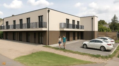 Erstbezug mit 94m² WFL, 40m² Wohnküche & Zi-16m²+14m², 50m² PKW-Stellplatz