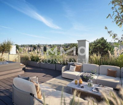 Dachterrassenwohnung mit Möglichkeit für Whirlpool! 3-Zimmer! U1 Kagraner Platz!