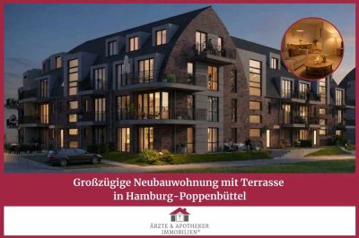 Großzügige Neubauwohnung mit Terrasse in Hamburg-Poppenbüttel