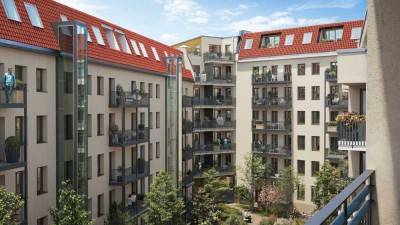 2-Zimmer-Neubau mit Loggia in Friedrichshain