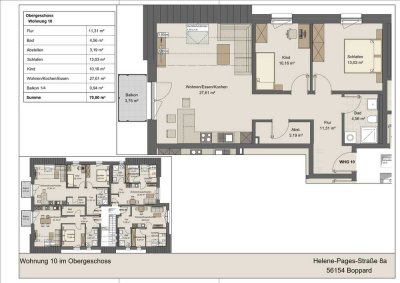 3 Zimmer Wohnung in gesuchter Lage in Boppard