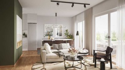 Großzügige 3-Zimmer-Wohnung mit lichtdurchflutetem Wohnbereich, Süd-Terrasse