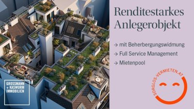 RENDITESTARKES ANLEGEROBJEKT MIT BEHERBERGUNGSWIDMUNG BEI SCHÖNBRUNN