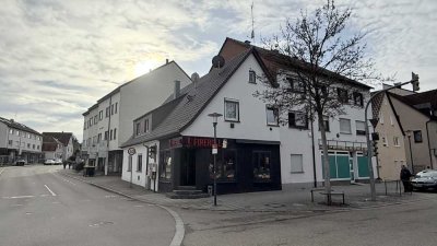 7% Rendite. Ditzingen Zentrum, preiswertes Wohn- und Geschäftshaus, provisionsfrei