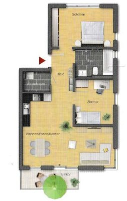 Stilvolle 3,5-Raum-Wohnung mit gehobener Innenausstattung mit EBK in Bietigheim