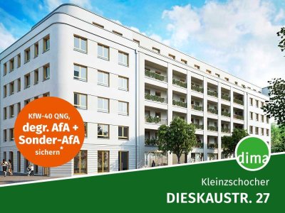 KfW-40-Neubau mit QNG am Volkspark! Durchdachte WE mit Südost-Loggia, Duschbad, HWR, Keller u.v.m.