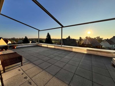 *reserviert*Erstbezug! Penthouse-Gefühl mit großzügiger Terrasse/Moderne 3-Raum-Dachgeschosswohnung