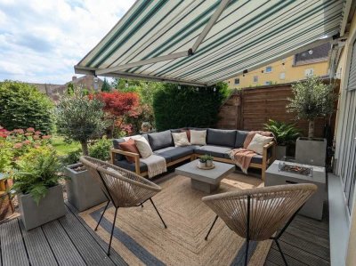 Wohnen im Grünen & Sofort einziehen! Modernes  Reihenmittelhaus mit Garten und hochwertiger EBK