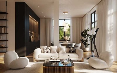 Moderne 5-Zimmer-Wohnung in urbanem Wohnkonzept mit Balkon und Ankleide