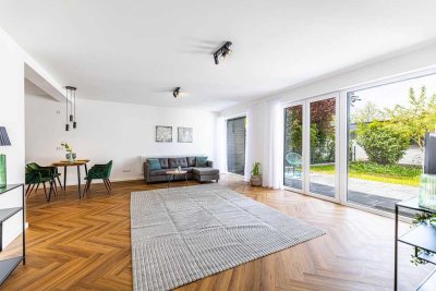 PROVISIONSFREI: Erstbezug nach Kernsanierung. 206 m² Bungalow, Garten & Garage. Objektvideo.